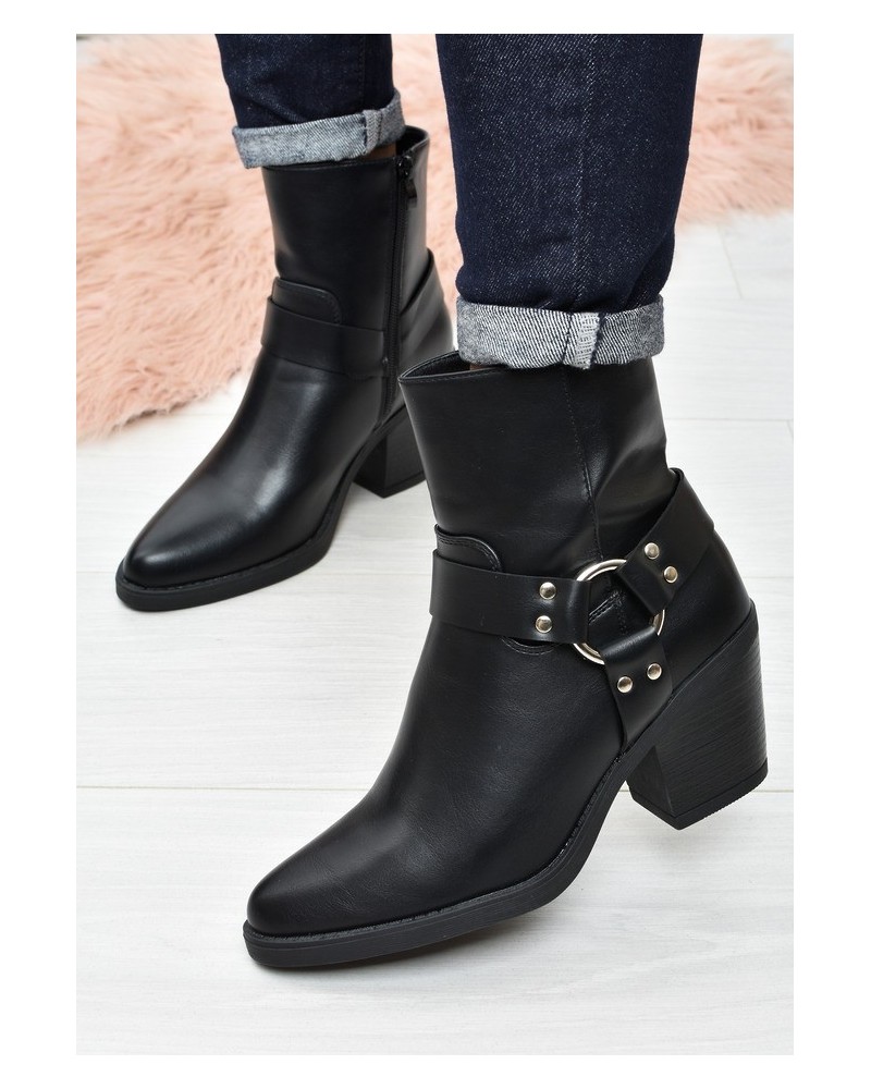Botki damskie Seastar QT105 Czarne