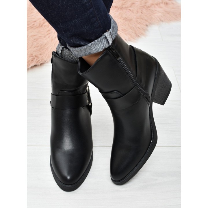 Botki damskie Seastar QT105 Czarne