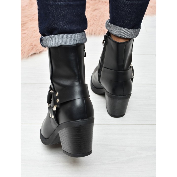 Botki damskie Seastar QT105 Czarne