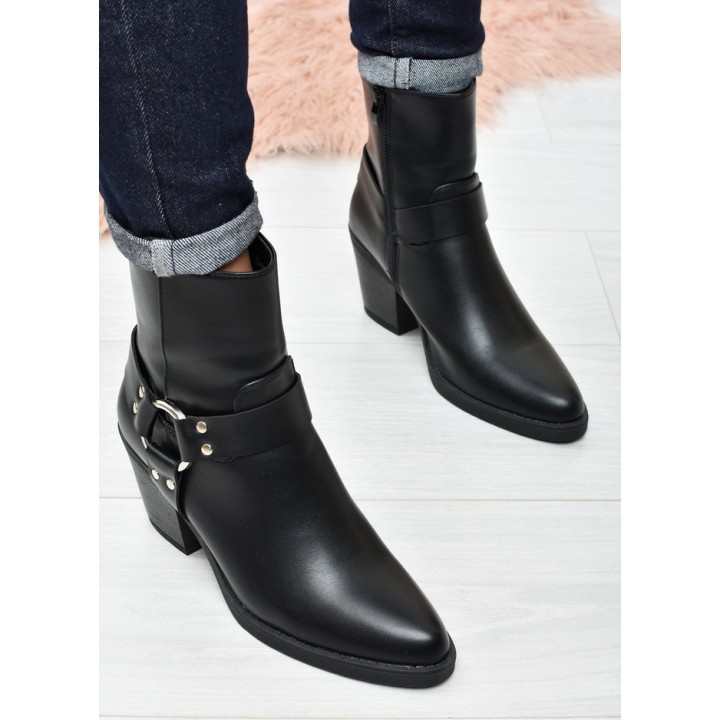 Botki damskie Seastar QT105 Czarne