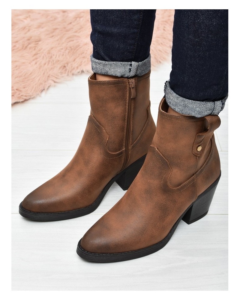 Botki damskie Seastar QT104 Camel