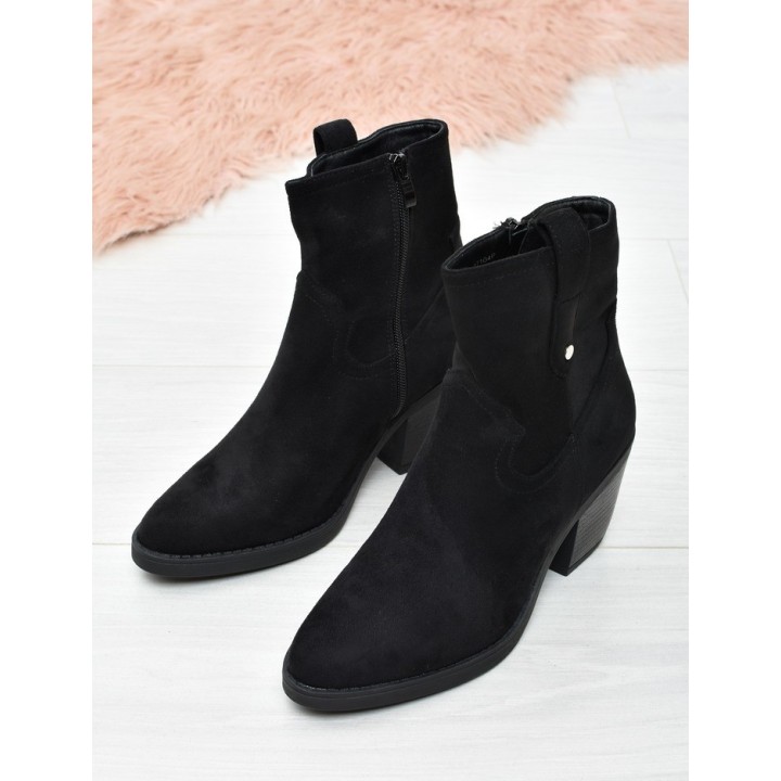 Botki damskie Seastar QT104 Czarne