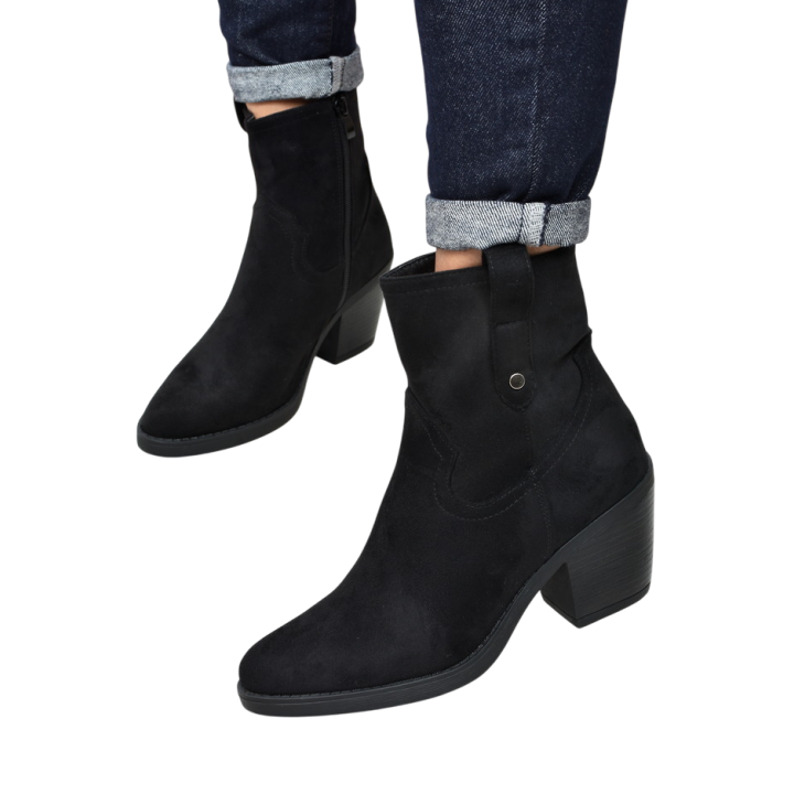 Botki damskie Seastar QT104 Czarne