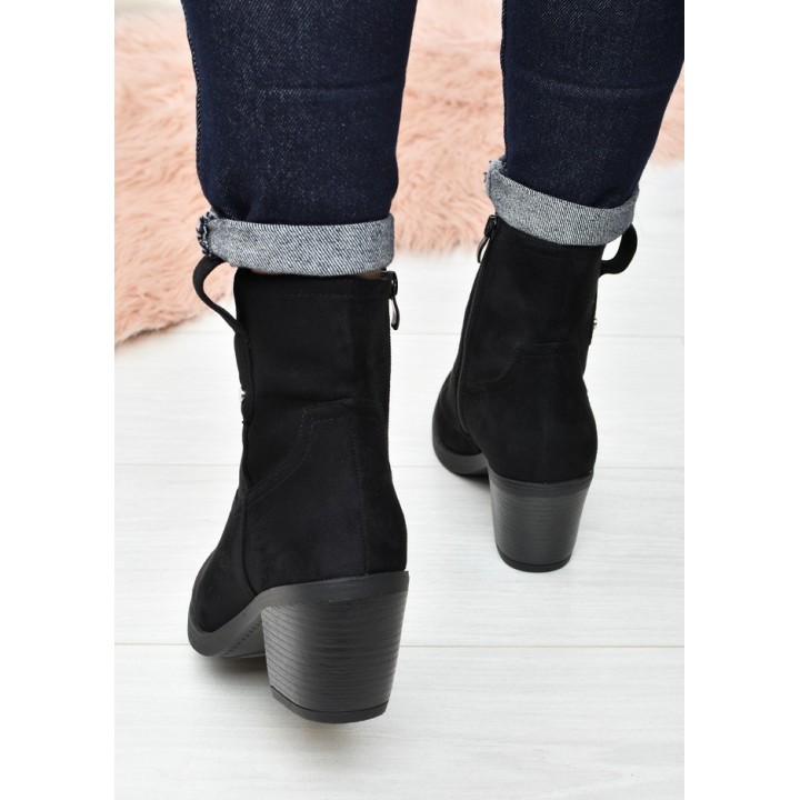 Botki damskie Seastar QT104 Czarne