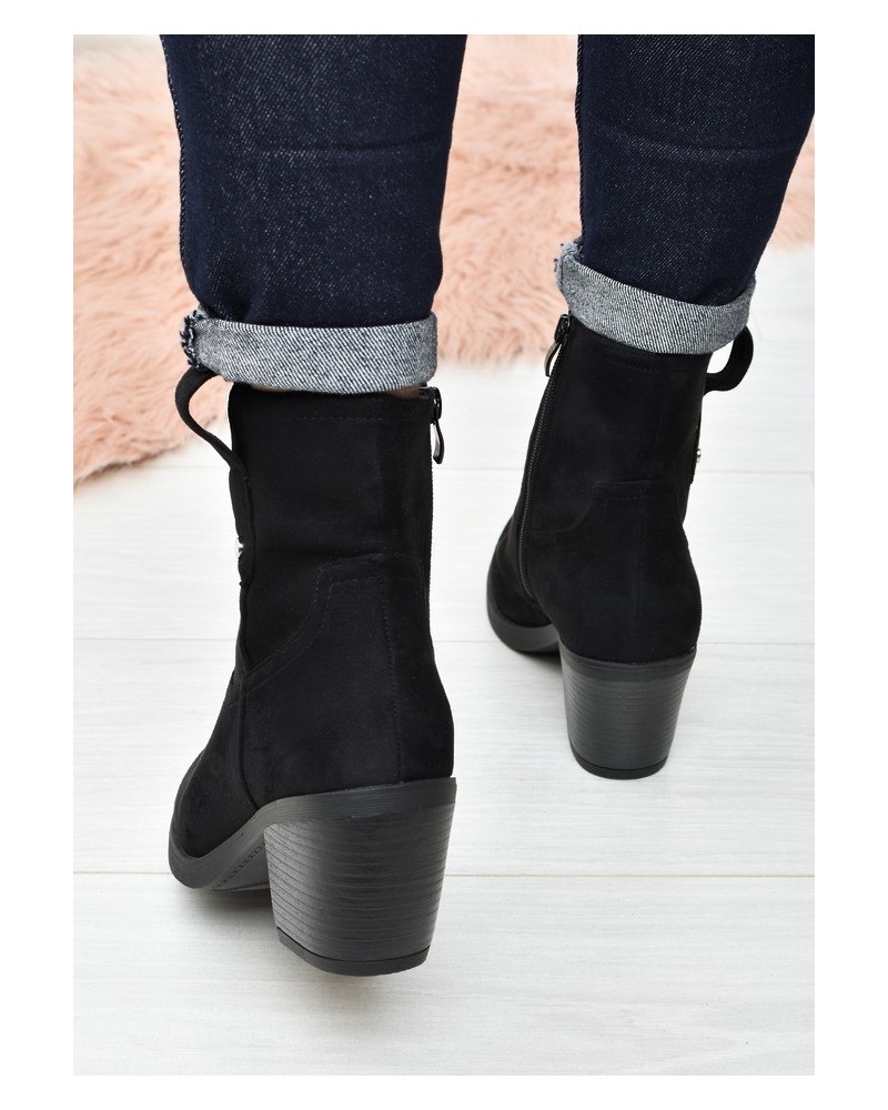 Botki damskie Seastar QT104 Czarne
