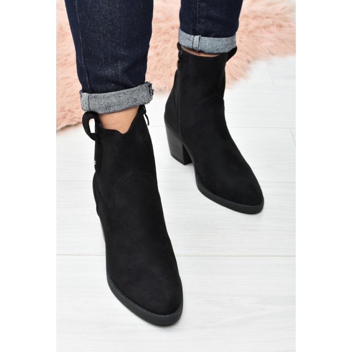 Botki damskie Seastar QT104 Czarne