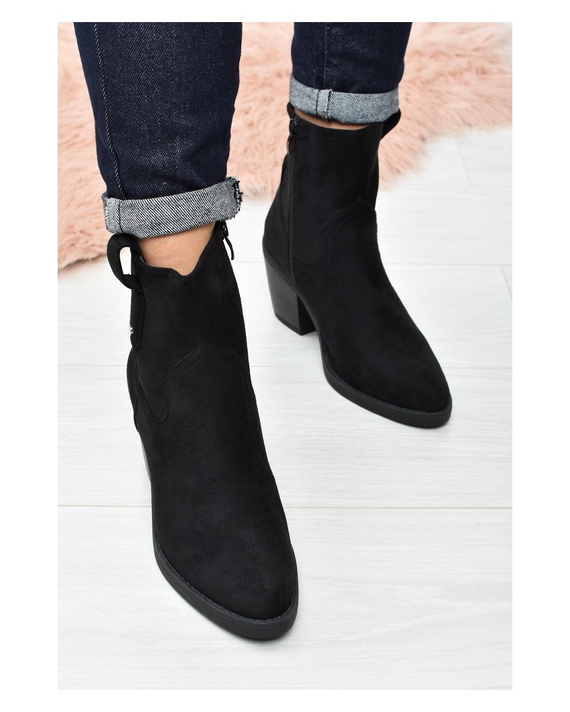 Botki damskie Seastar QT104 Czarne