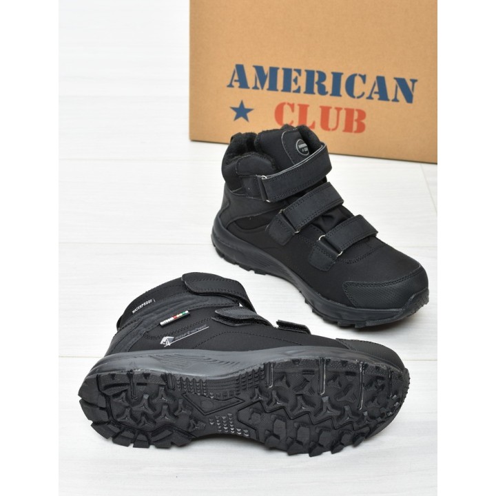Buty trekkingowe ocieplane American Club HL22 Czarne