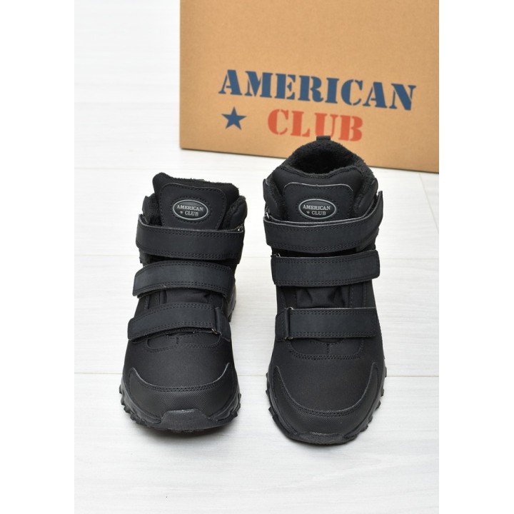 Buty trekkingowe ocieplane American Club HL22 Czarne