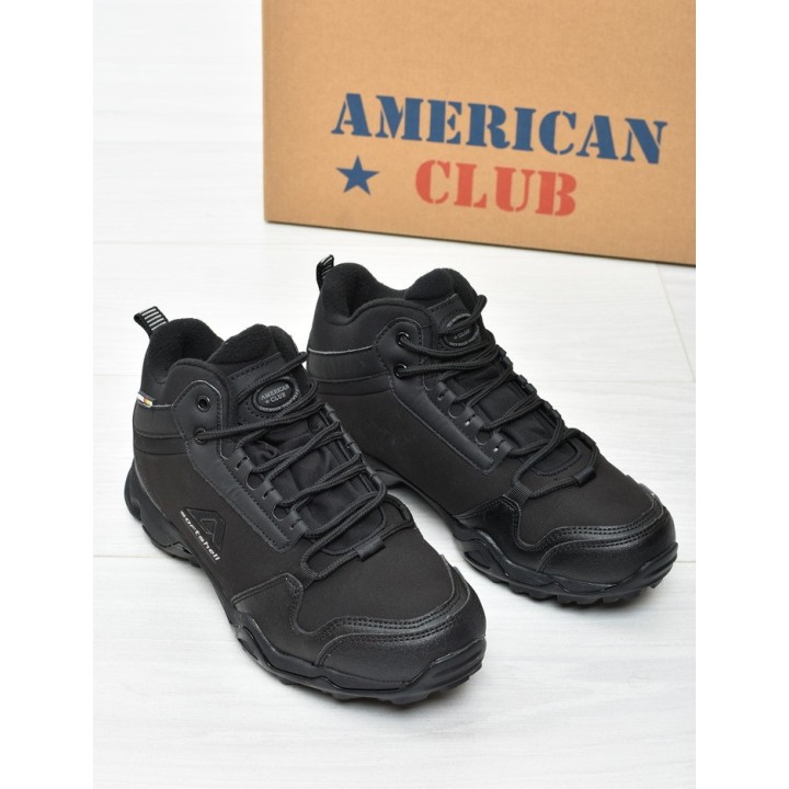Buty trekkingowe ocieplane American Club WT64 Czarne