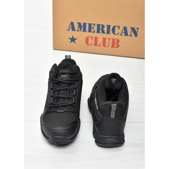 Buty trekkingowe ocieplane American Club WT64 Czarne
