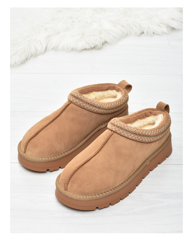 Botki damskie Mule American CY187 Camel