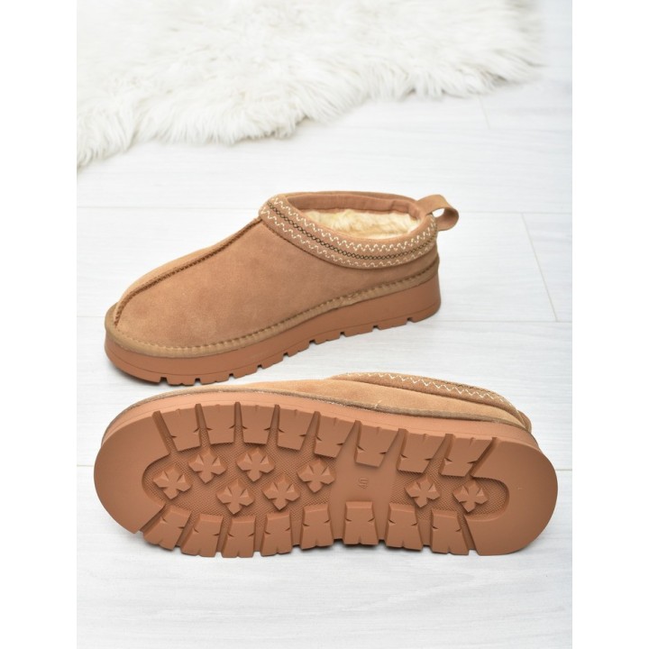 Botki damskie Mule American CY187 Camel
