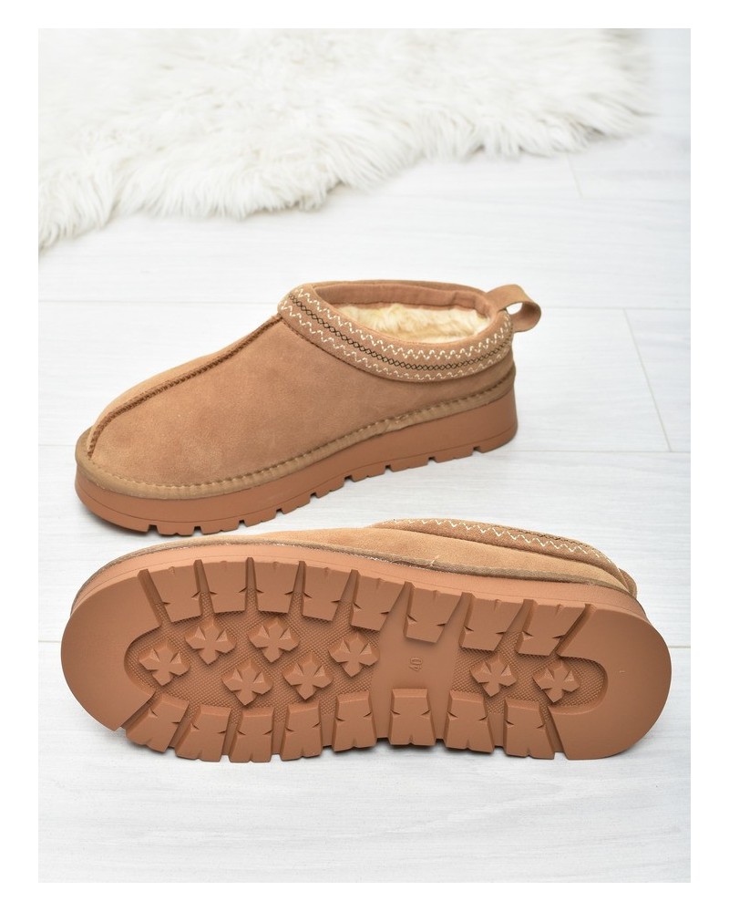 Botki damskie Mule American CY187 Camel