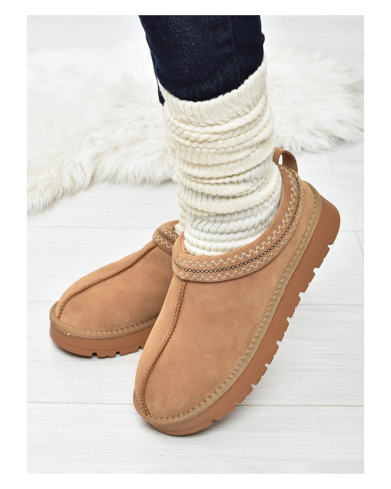 Botki damskie Mule American CY187 Camel
