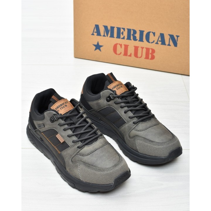 Obuwie męskie American AA49 Szare