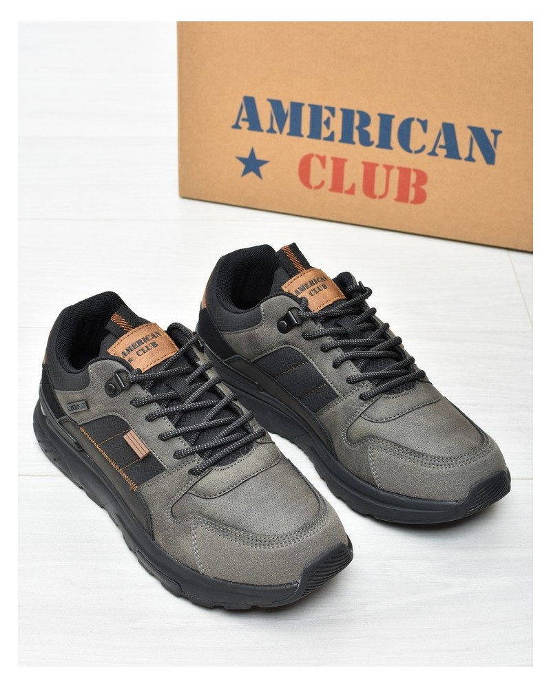 Obuwie męskie American AA49 Szare