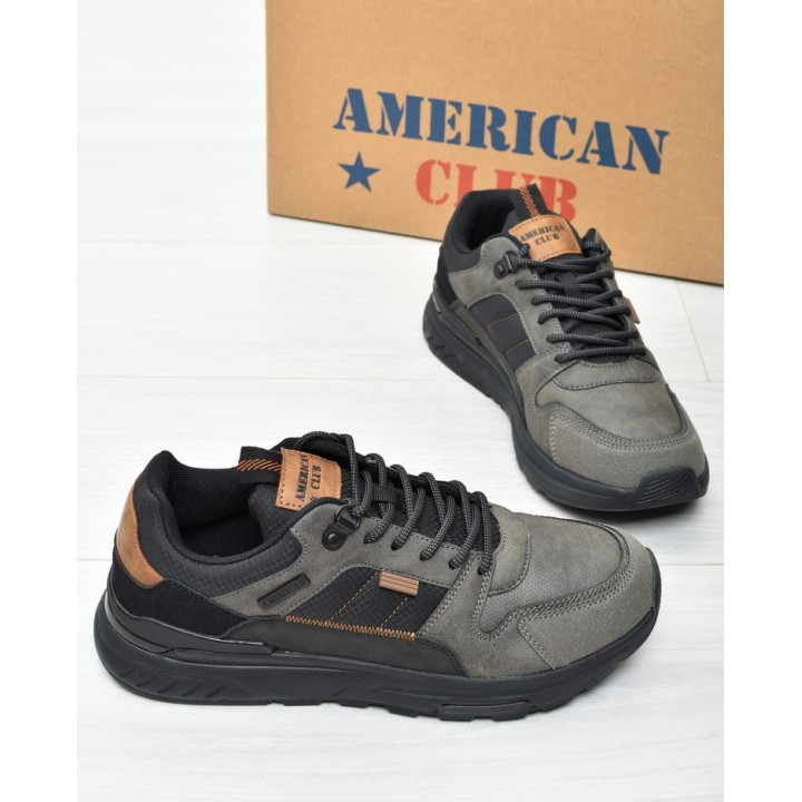 Obuwie męskie American AA49 Szare