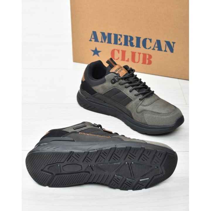 Obuwie męskie American AA49 Szare