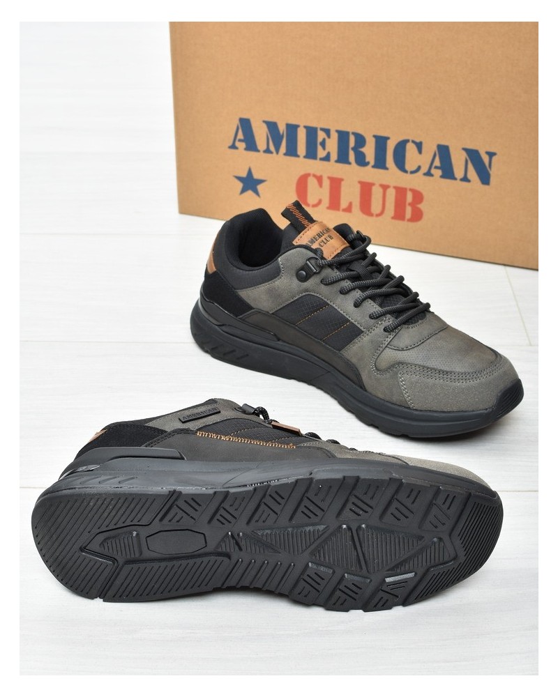 Obuwie męskie American AA49 Szare