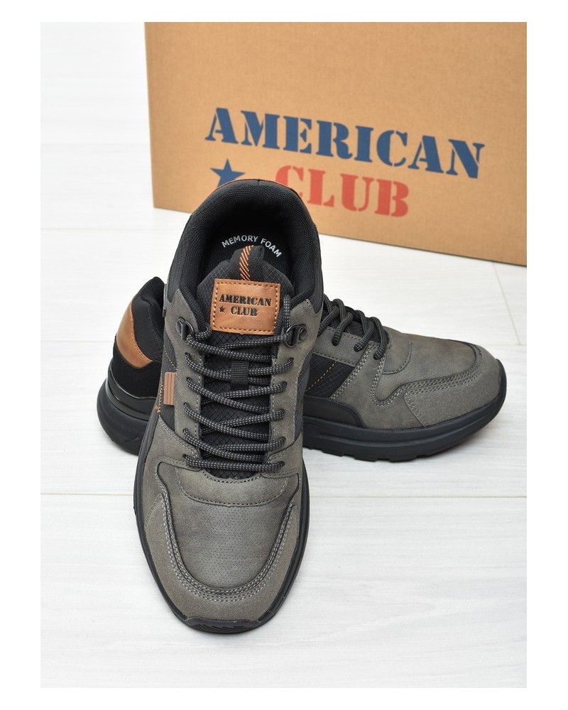 Obuwie męskie American AA49 Szare