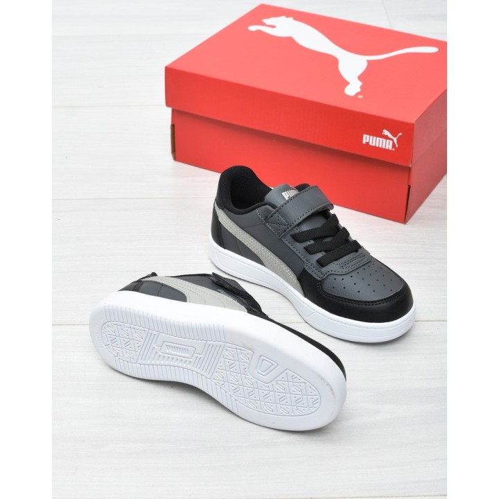 Buty sportowe dziecięce Puma 393839-58 Szaro-czarne