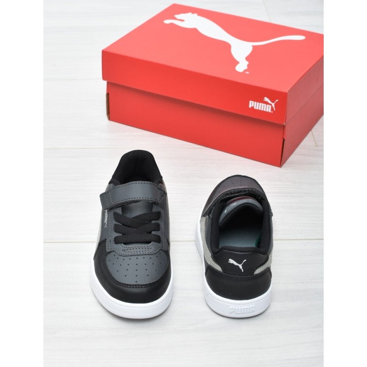Buty sportowe dziecięce Puma 393839-58 Szaro-czarne