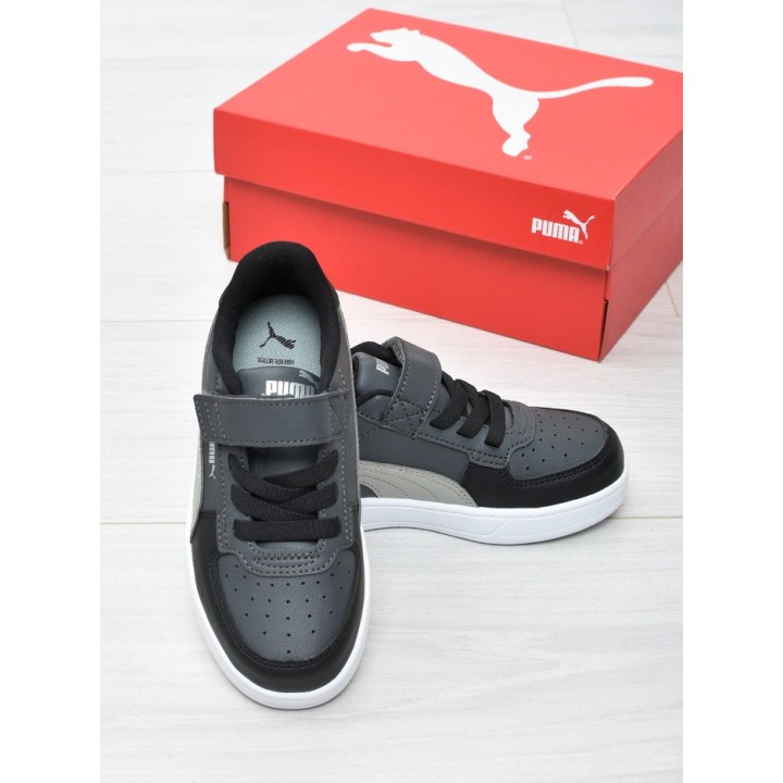 Buty sportowe dziecięce Puma 393839-58 Szaro-czarne