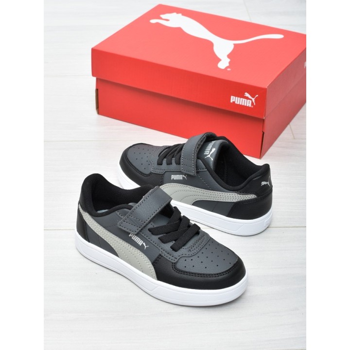 Buty sportowe dziecięce Puma 393839-58 Szaro-czarne