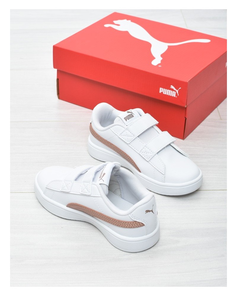 Buty sportowe dziecięce Puma 394253-04 Biało-złote