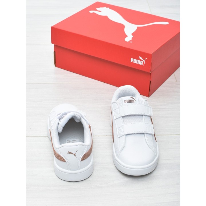 Buty sportowe dziecięce Puma 394253-04 Biało-złote