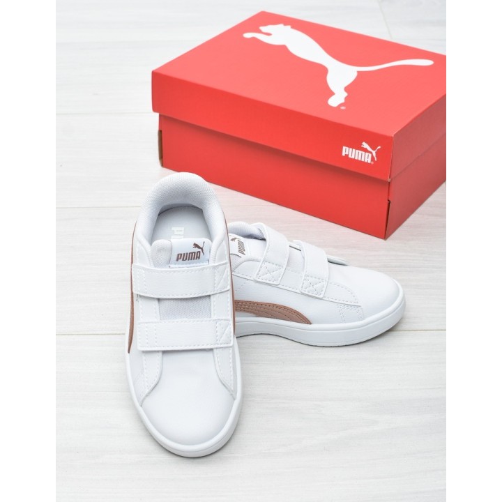 Buty sportowe dziecięce Puma 394253-04 Biało-złote