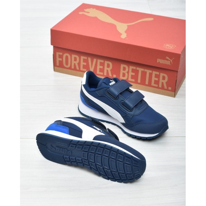Buty sportowe dziecięce Puma 399740-09 Granatowo-Białe