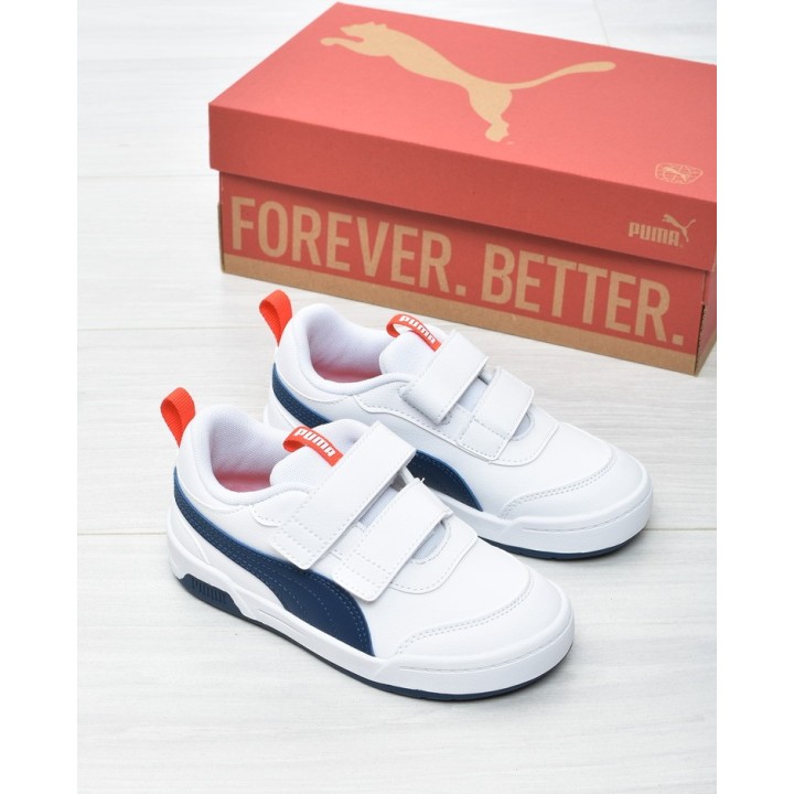 Buty sportowe dziecięce Puma 312152-04 Biało-Granatowe