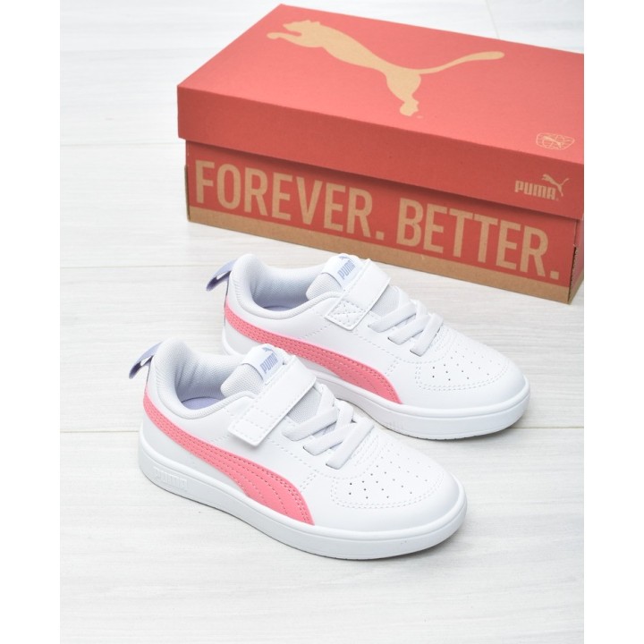Buty sportowe dziecięce Puma 385836-43 Biało-różowe