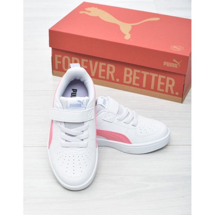Buty sportowe dziecięce Puma 385836-43 Biało-różowe
