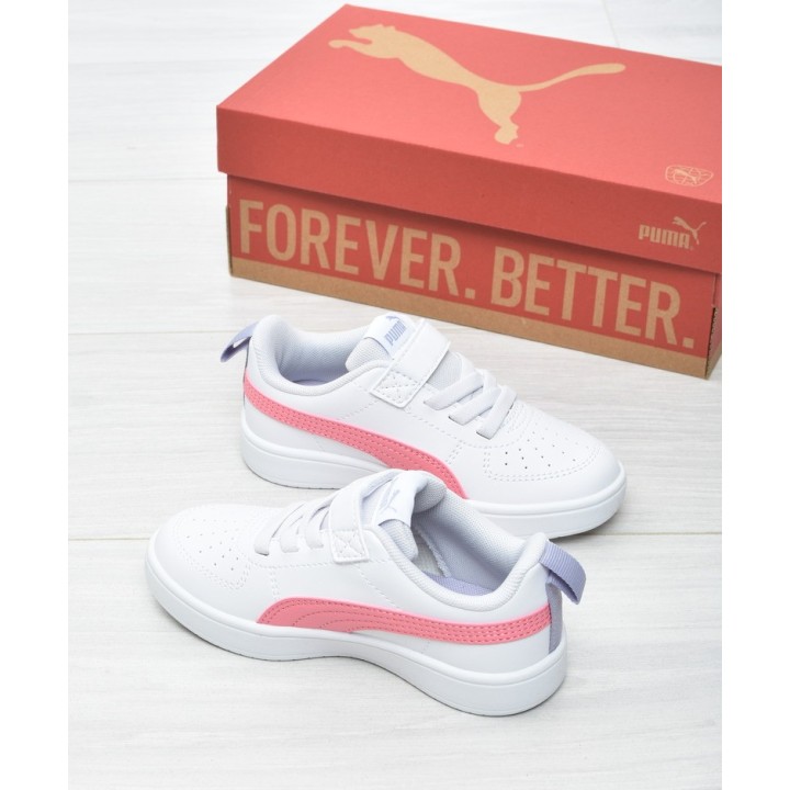 Buty sportowe dziecięce Puma 385836-43 Biało-różowe