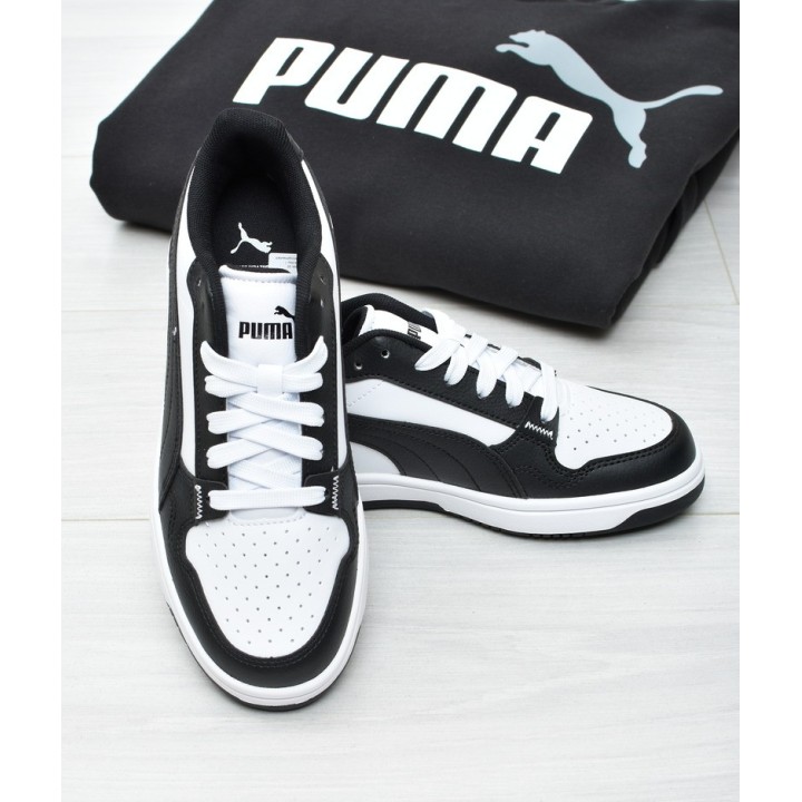 Obuwie młodzieżowe Puma 398993-01 Biało-Czarne