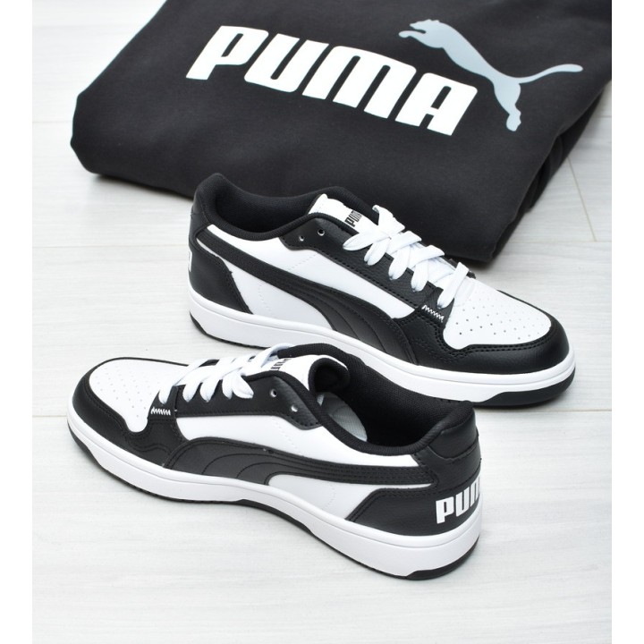 Obuwie młodzieżowe Puma 398993-01 Biało-Czarne