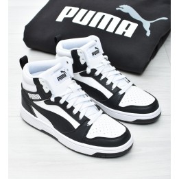 Obuwie młodzieżowe Puma 393831-01 Czarno-Białe