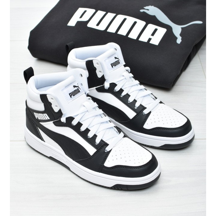 Obuwie młodzieżowe Puma 393831-01 Czarno-Białe