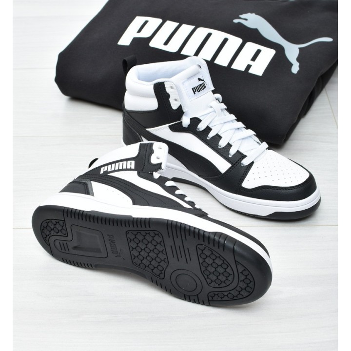 Obuwie młodzieżowe Puma 393831-01 Czarno-Białe