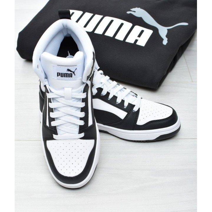 Obuwie młodzieżowe Puma 393831-01 Czarno-Białe