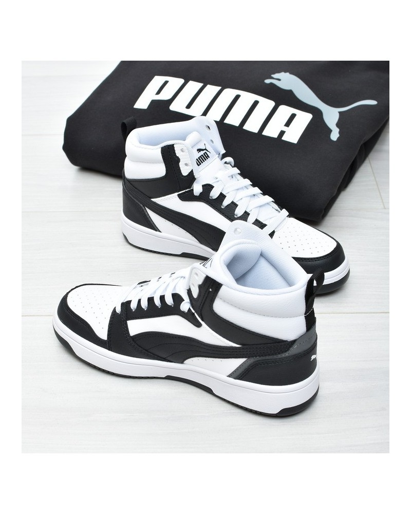 Obuwie młodzieżowe Puma 393831-01 Czarno-Białe