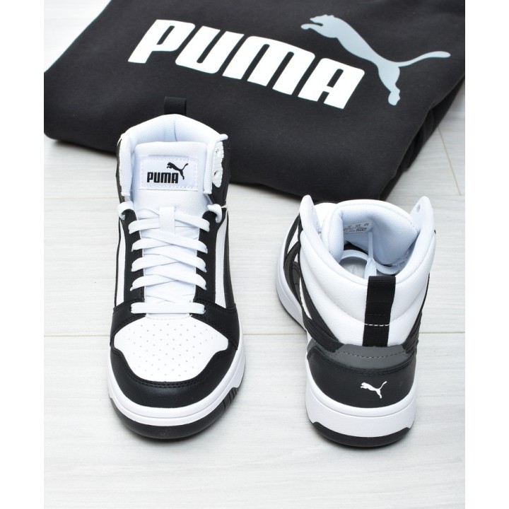 Obuwie młodzieżowe Puma 393831-01 Czarno-Białe