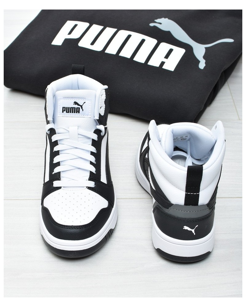 Obuwie młodzieżowe Puma 393831-01 Czarno-Białe