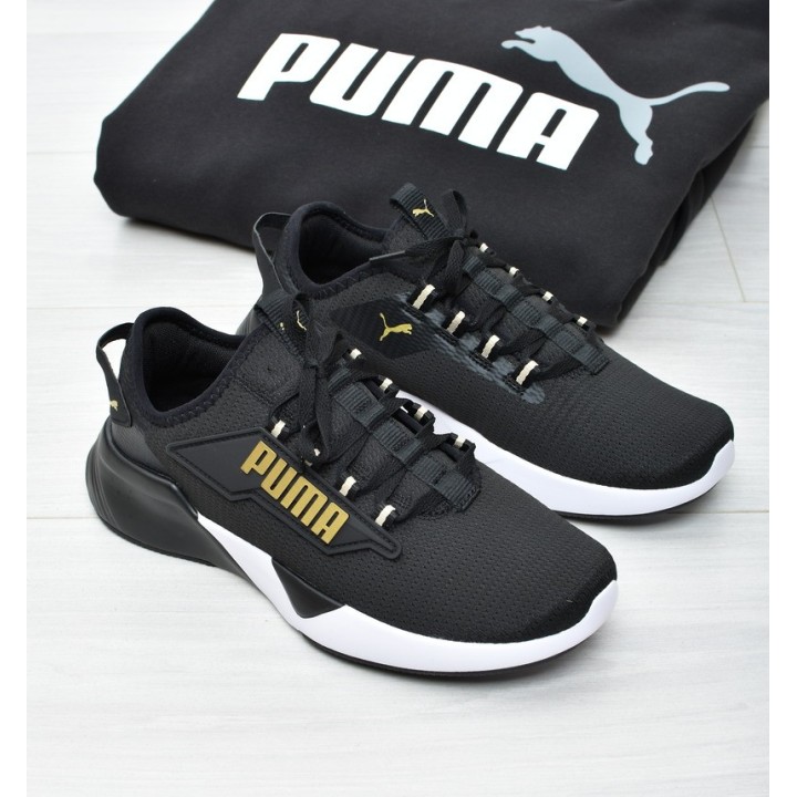 Obuwie młodzieżowe Puma 376676-16 Czarno-złote