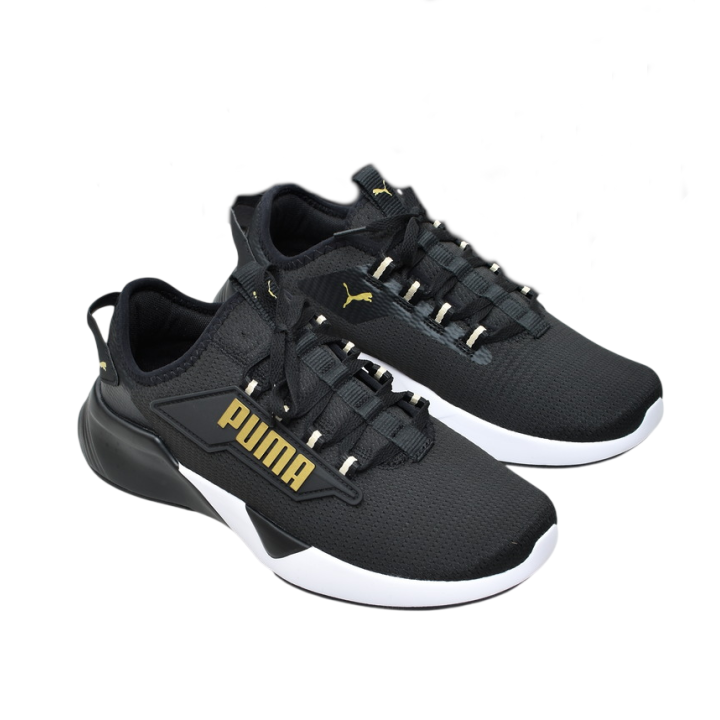 Obuwie młodzieżowe Puma 376676-16 Czarno-złote