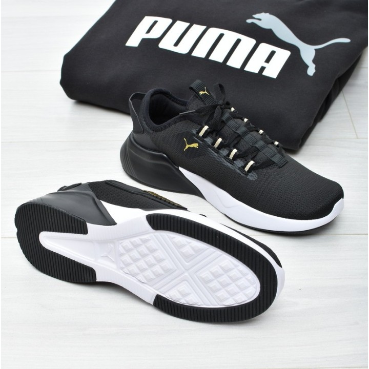 Obuwie młodzieżowe Puma 376676-16 Czarno-złote