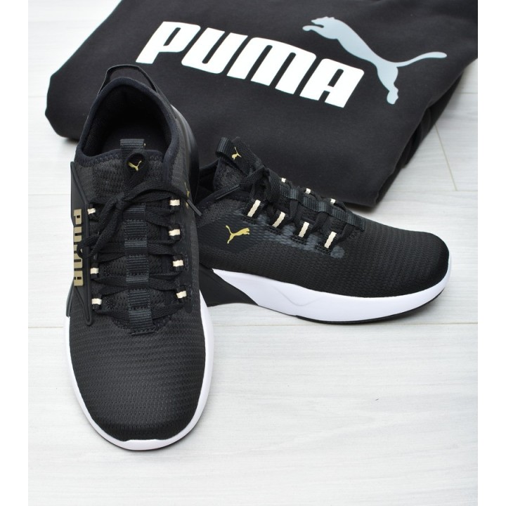 Obuwie młodzieżowe Puma 376676-16 Czarno-złote